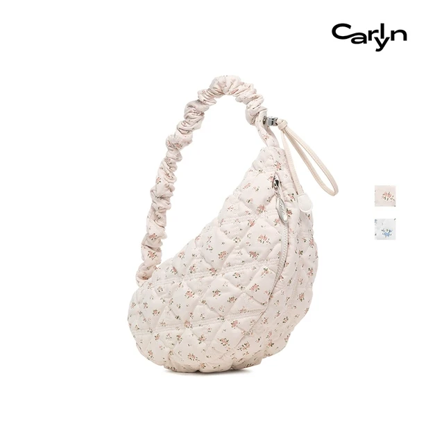Carlyn FLOWER COZY中号韩国清新小碎花云朵饺子马鞍包单肩包
