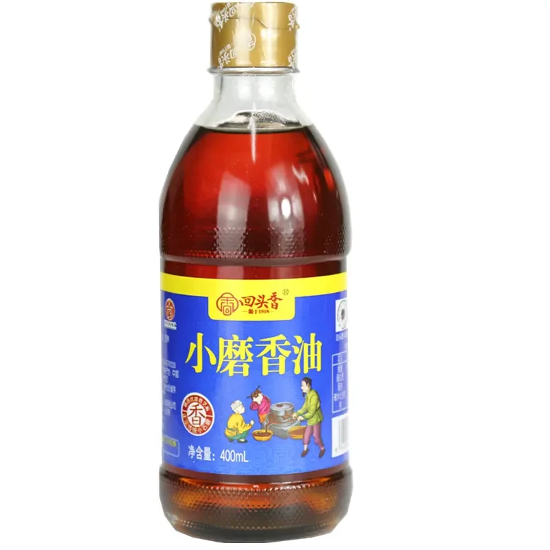 400ML/2瓶回头香小磨香油传统工艺石磨水代法食用凉拌火锅