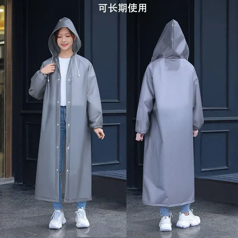 成人男女雨披加厚EVA雨衣 户外游玩携带方便连体雨衣束口非