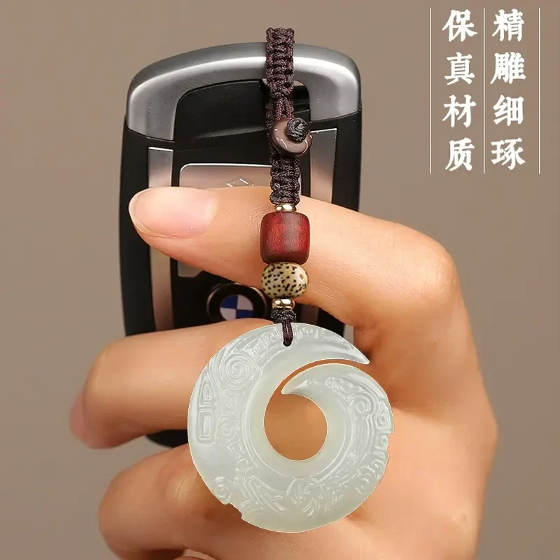 【老师推荐】普陀手作时来运转平安扣福运长青招財钥匙扣驾车用品