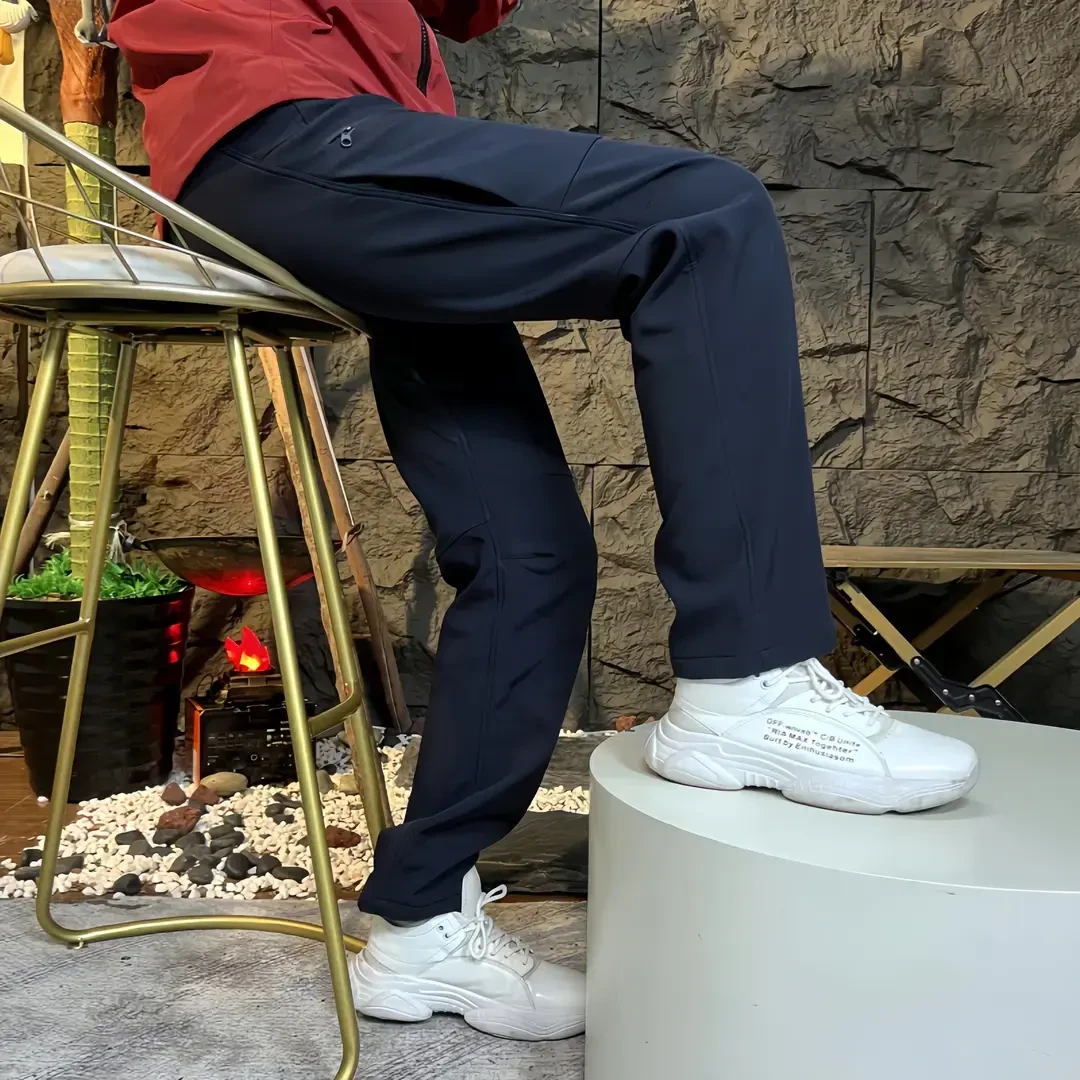 【三门发货】鸟款休闲透气防风户外运动冲锋裤防泼水防寒秋冬软壳裤