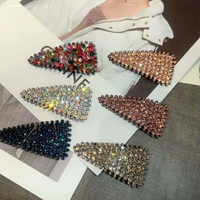 新款甜美韩系网红掰掰夹发饰时尚设计感侧边夹合金材质