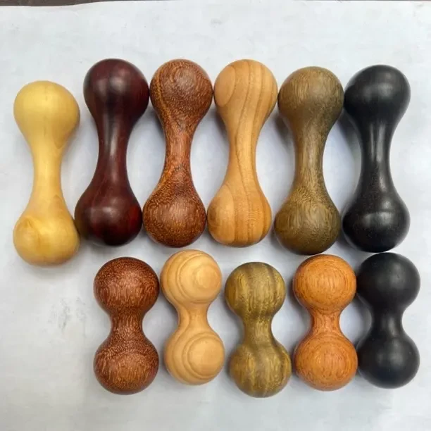 檀木指尖哑铃小骨头造型解压玩具可随身携带个性盘玩绕指柔练习