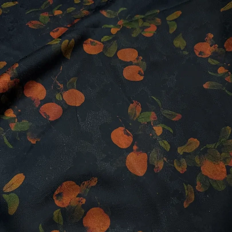 【柿柿如意】人丝红云纱香云纱新中式时尚国风服装面料