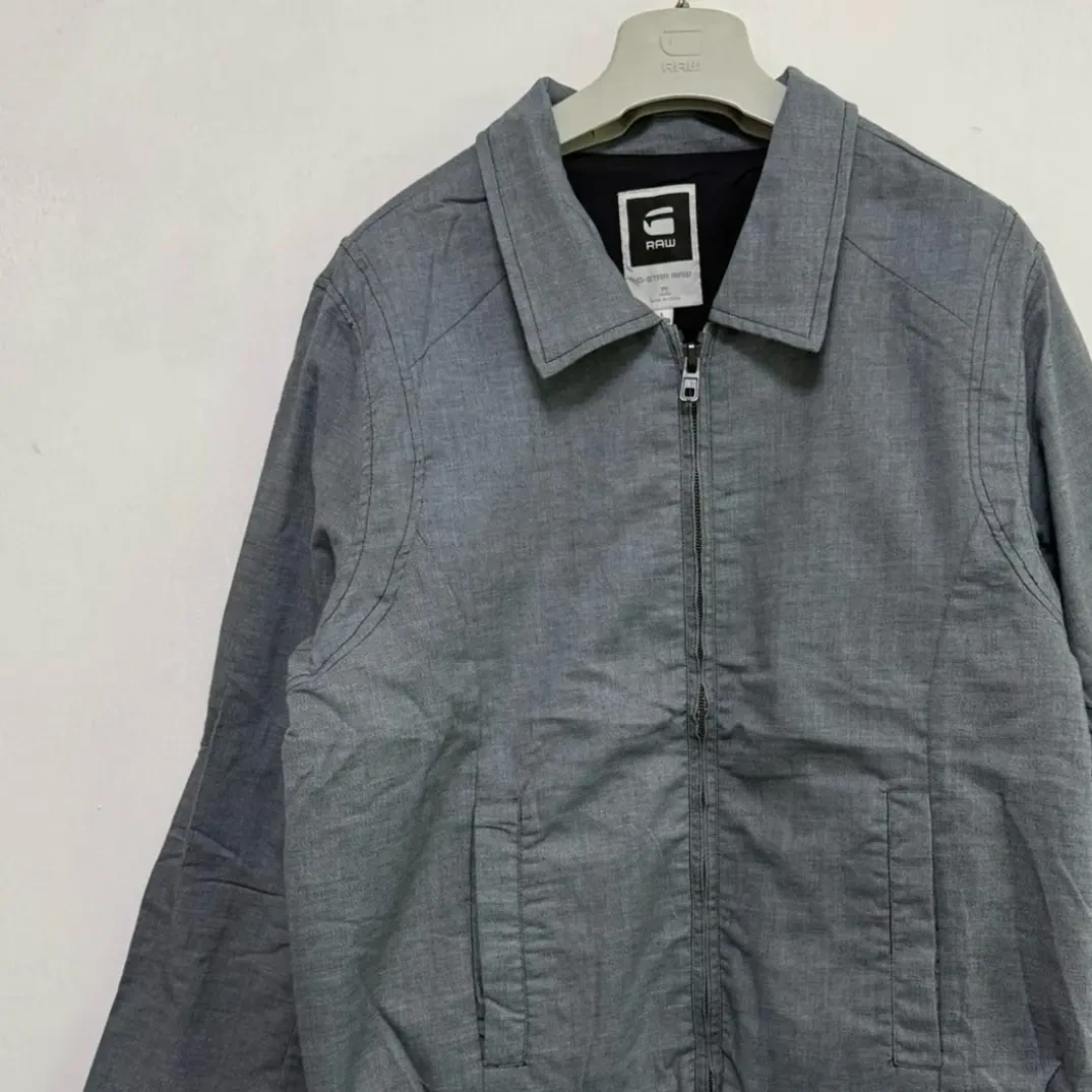 GS  棉麻美式复古工装休闲外套高级轻奢工装上衣短款