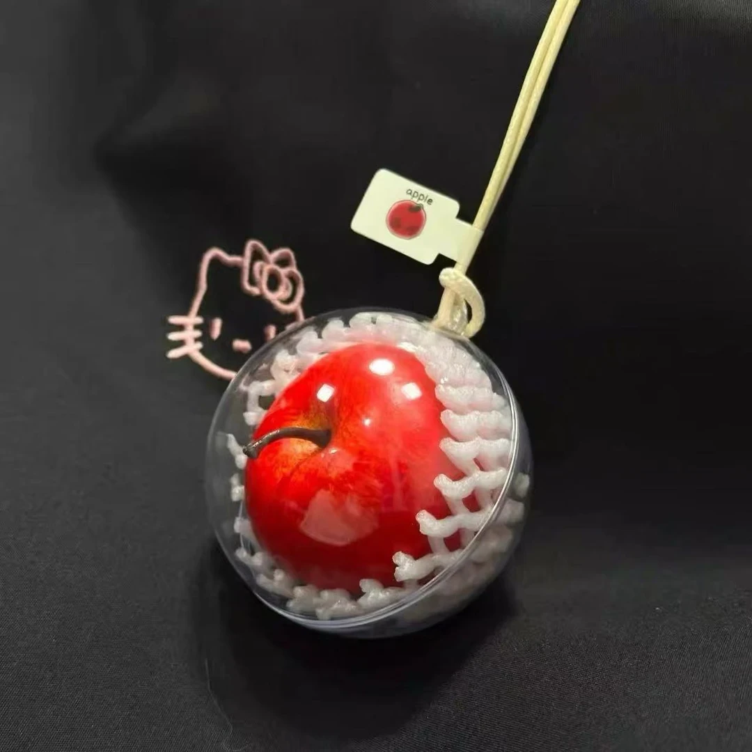 【苹安】创意一颗红苹果挂件仿真红苹果汽车装饰挂件挂饰平安夜礼物