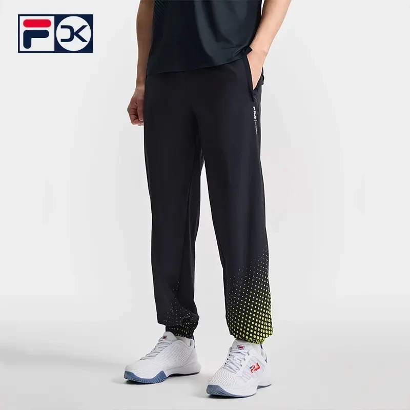 FILA斐乐男款【FILAxDavidKoma】2025夏季夏日漫游长裤休闲舒适