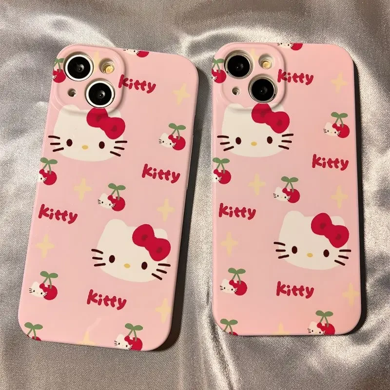 樱桃kt猫苹果16手机壳iPhone15菲林14硬壳13promax爆款12仙女11xr
