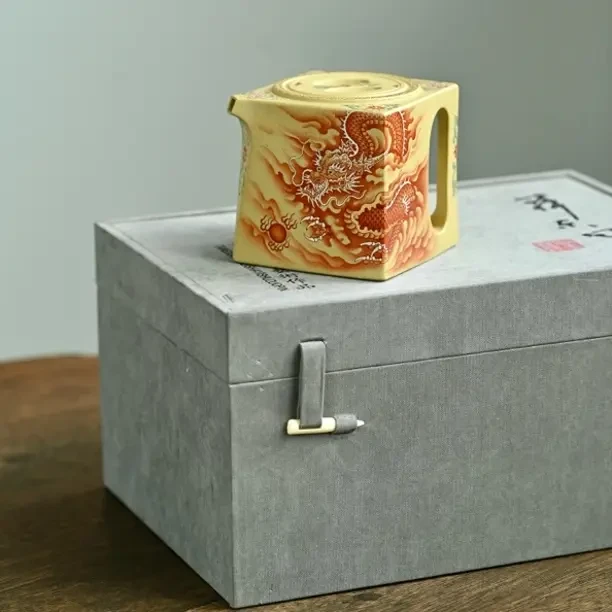 阳羡四方·全手工紫砂壶330cc全手工大赛二等奖大拍陶手吴涛作品