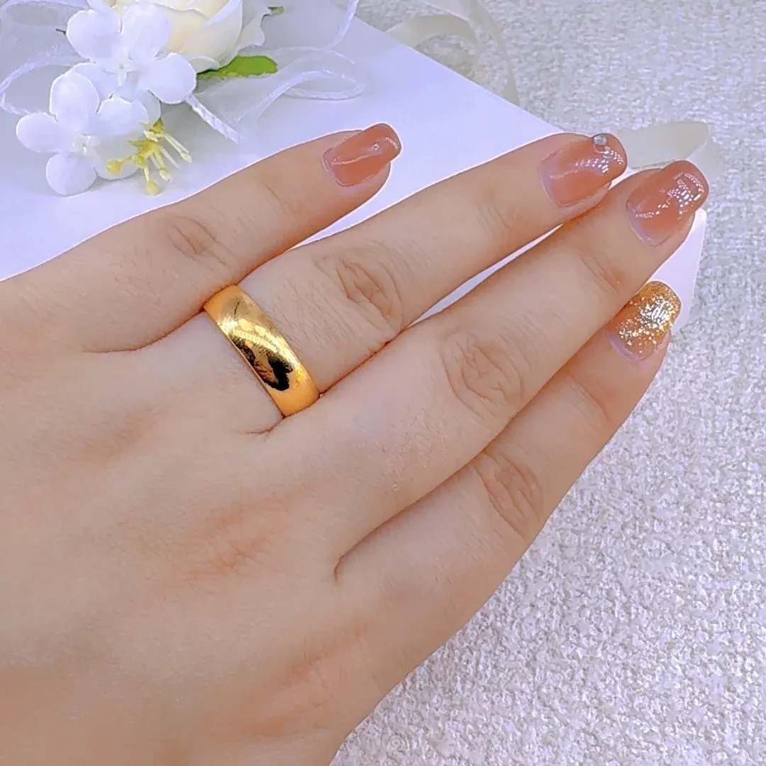 铜合金戒指 新款戒指u001男女同款气质百搭指环对戒首饰活口