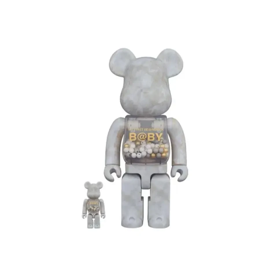 【山哥ST】bearbrick积木熊 大理石千秋 400%