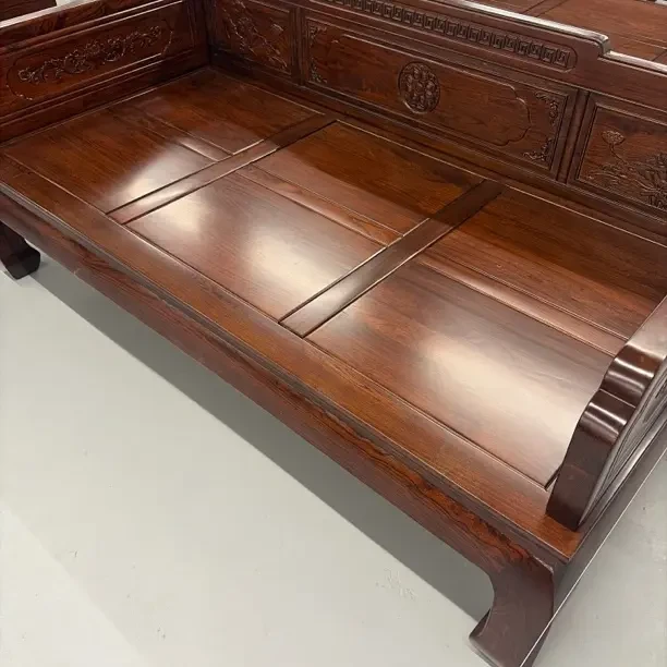 和和美美罗汉床（艺术图案油漆工艺新中式实木）