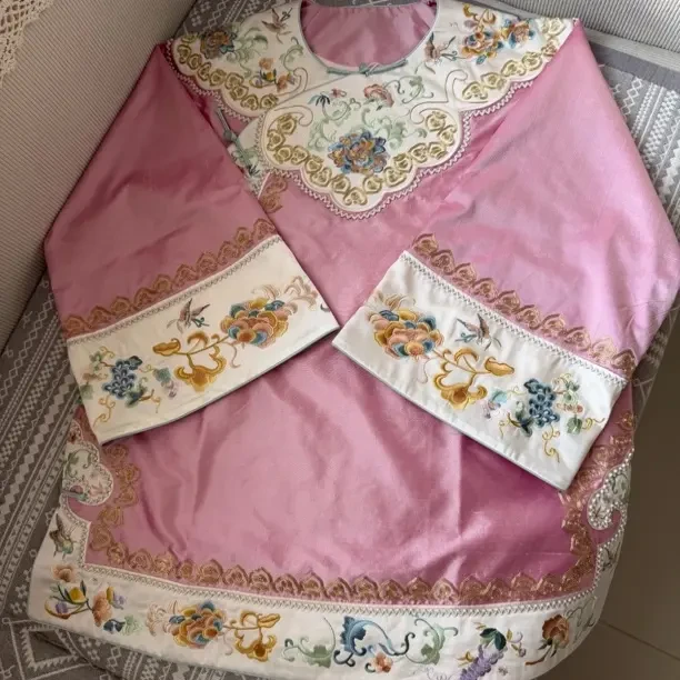 稻喜中式桑蚕丝双宫丝重工刺绣复古百搭中国风太太服