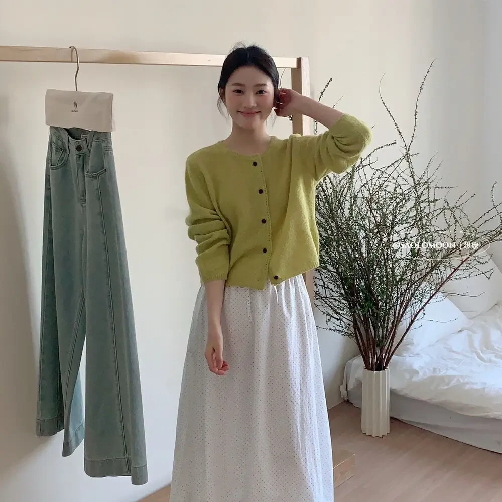 时尚休闲气质针织开衫适合春秋季节穿搭