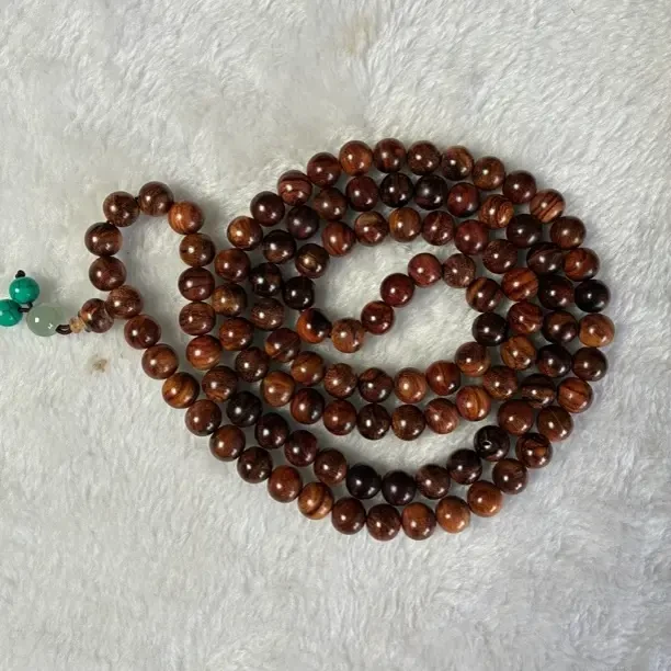 海南黄花梨108颗x10mm紫油梨手串 多样性发一