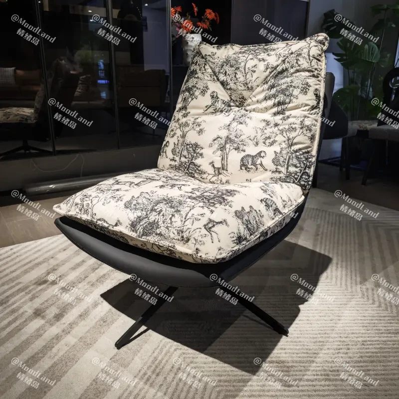 情绪岛【旋转休闲椅】水墨丛林沙休闲椅阳台家用沙发单人