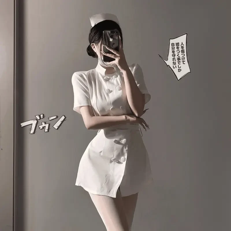 性感时尚趣味制服禁欲系高级感套装足够骚气诱杀服饰护士女生战袍