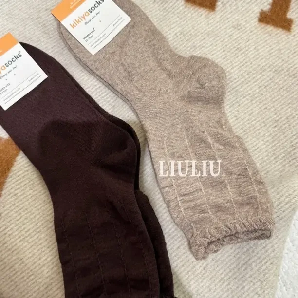 LIULIU 泡菜花边两色袜子 (NO退NO换)