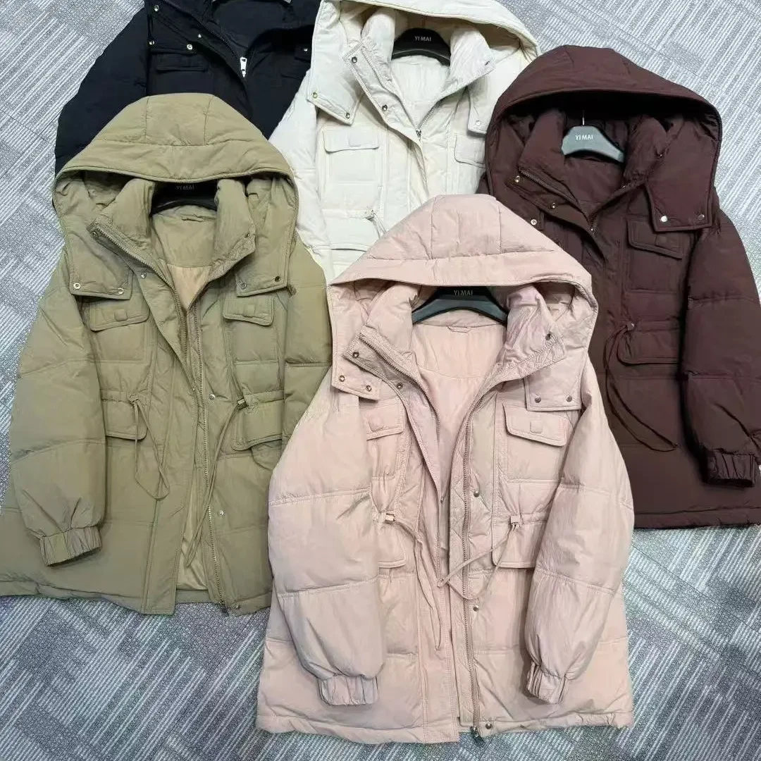 短款连帽女宽松显瘦收腰棉加厚保暖韩版冬季外套