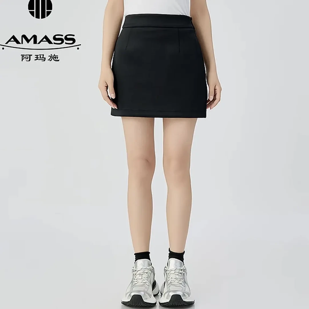 阿玛施AMASS新款女装潮流时尚简约休闲松弛感百搭短半裙520046