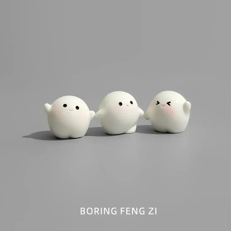 新款车载摆件小团团陪你情绪解压桌面小摆件温馨治愈工位装饰品
