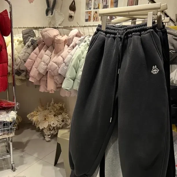 加厚葵花绒儿童冬季休闲运动裤抗寒保暖