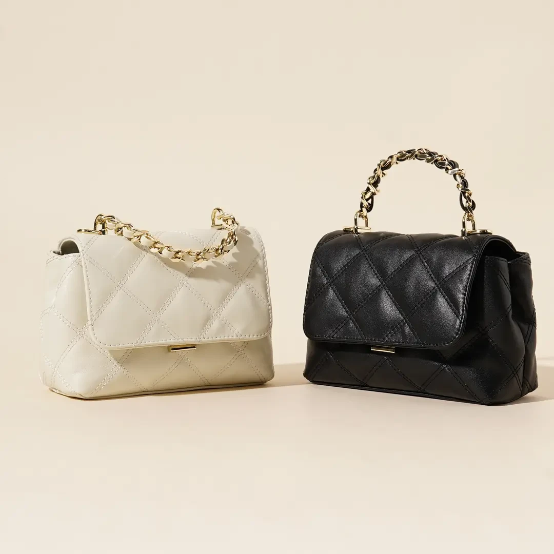 岩妞轻奢风单肩时尚潮流耐刮斜挎包女士欧若精灵风YN363