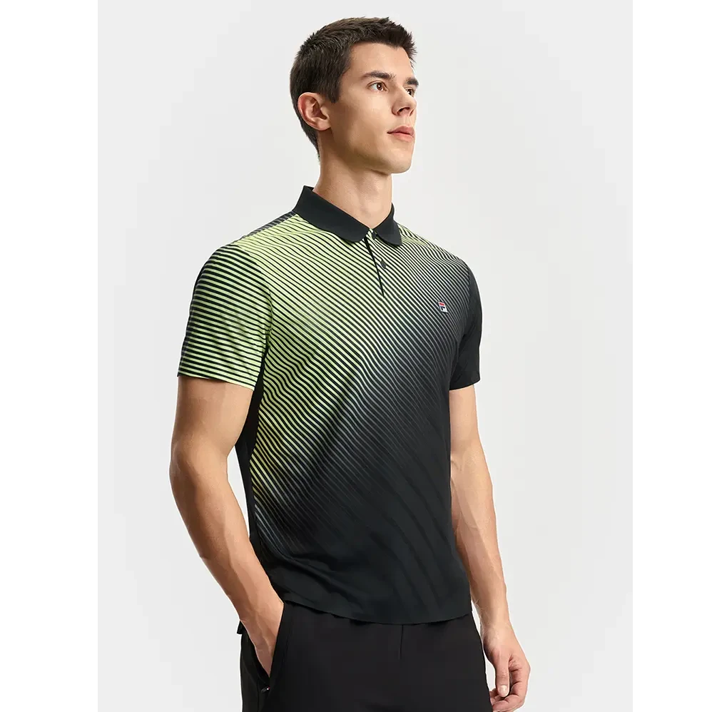 【高弹透气】斐乐夏季polo衫男款短袖薄透气运动T恤上衣A11M523101F