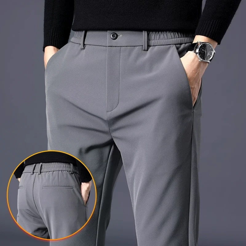 休闲裤男士直筒宽松西装裤2025新款秋季潮牌百搭弹力运动长裤子男
