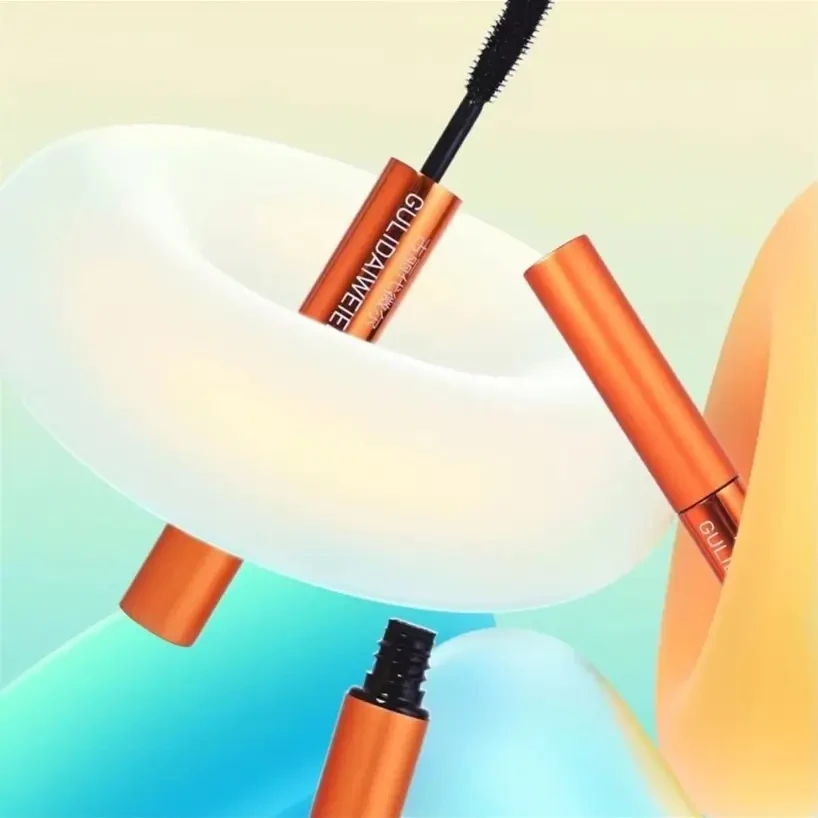 双头设计睫毛膏纤长细刷细头防水防汗不晕染持久速干黑色特别好用