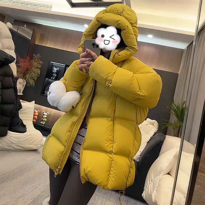 MISU/糜素云朵泡关连帽棉服外套冬季新款宽松保暖羽绒棉衣手塞棉