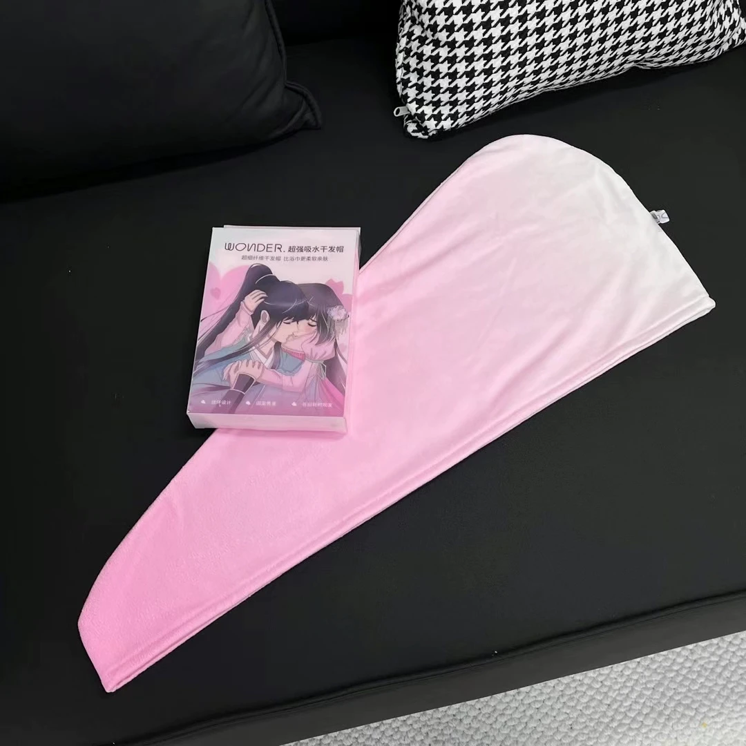 确实好面料渐变色蓬松吸水小仙女包头浴帽干发帽O53