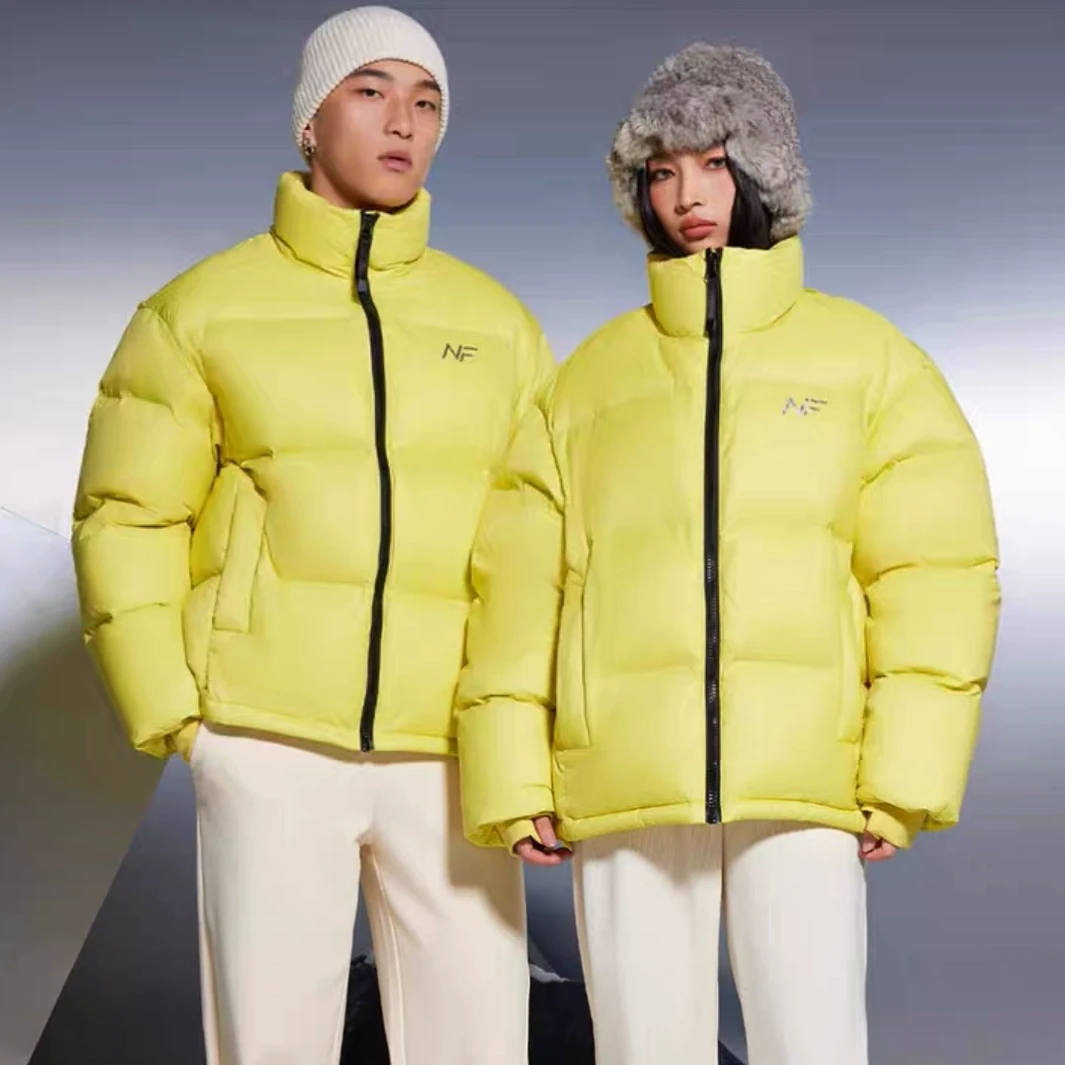 橙子家羽绒服男女2024秋冬新款时尚情侣三防面包服鹅绒羽绒服