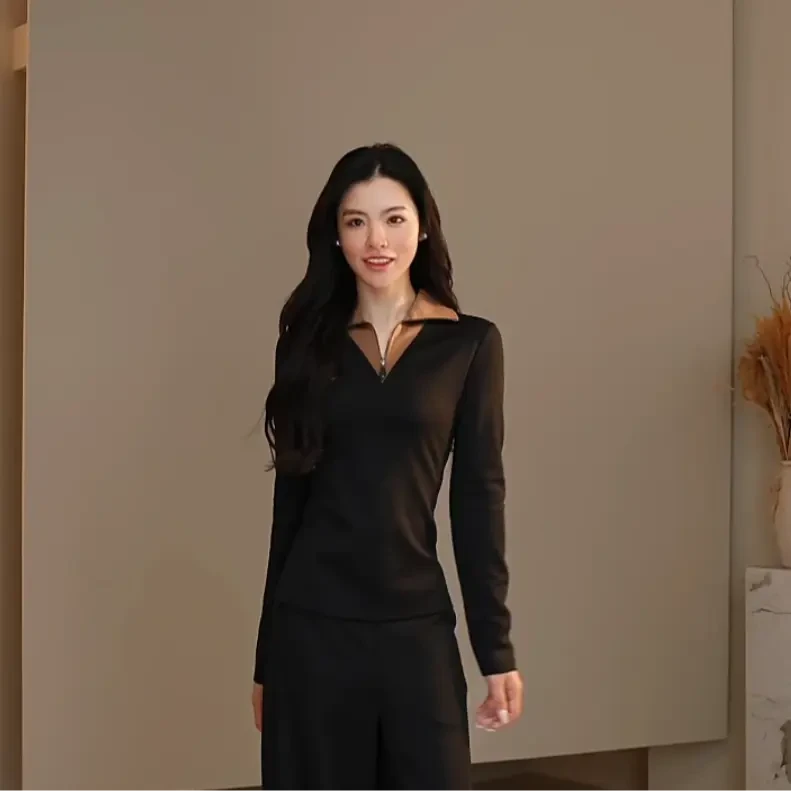 AMASS/阿玛施2025新款气质秋季通用西装领衬衣长袖衬衫阿玛施衬衣