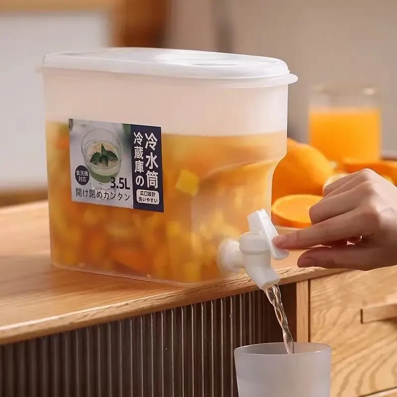 冰箱里的水冷带水龙头冷饮家用壶大容量耐高温凉水耐用冰水壶