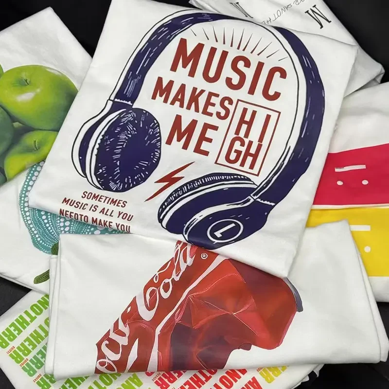 【1000-1080】重磅纯棉短袖t恤设计感圆领休闲洋气潮牌上衣时尚女装