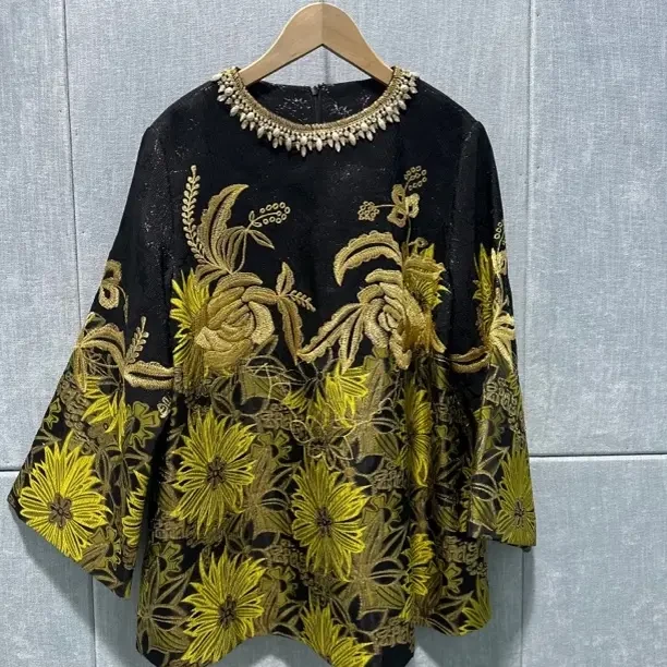 新中式国风重工刺绣钉珠长袖上衣衬衫