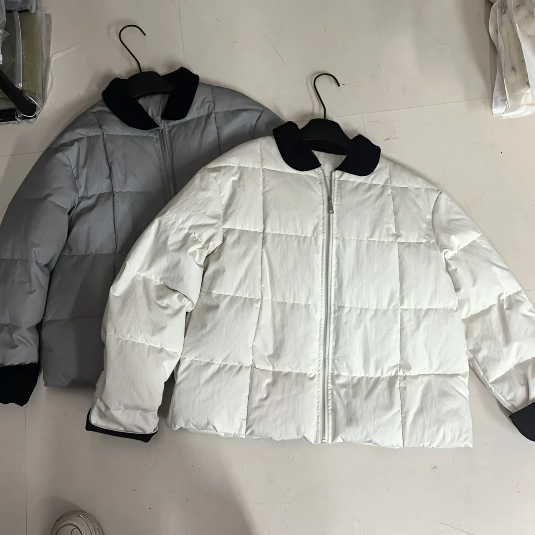 新款韩版时尚百搭休闲拉链冬季羽绒服
