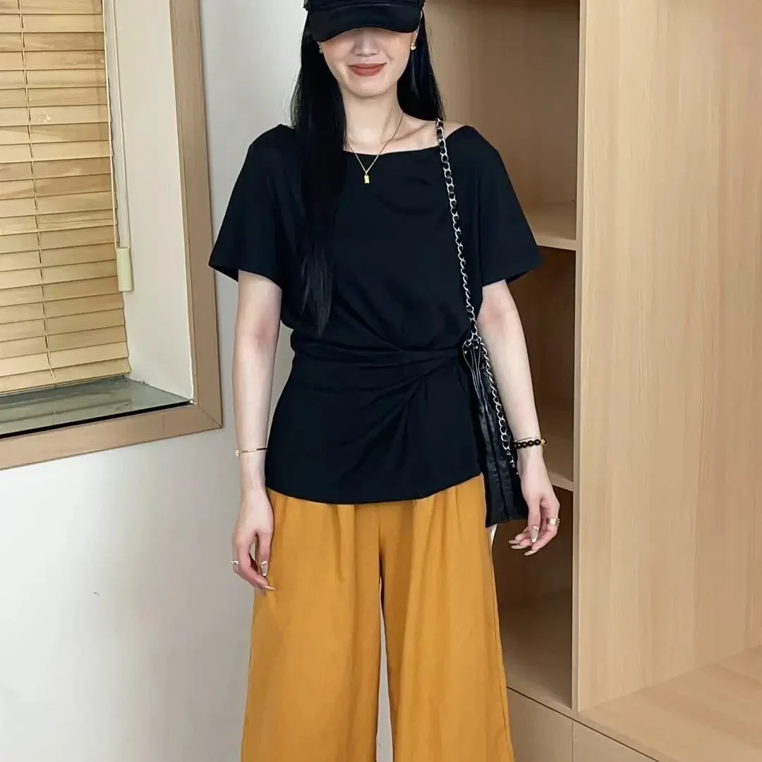 P&C studio  设计感绑带T恤