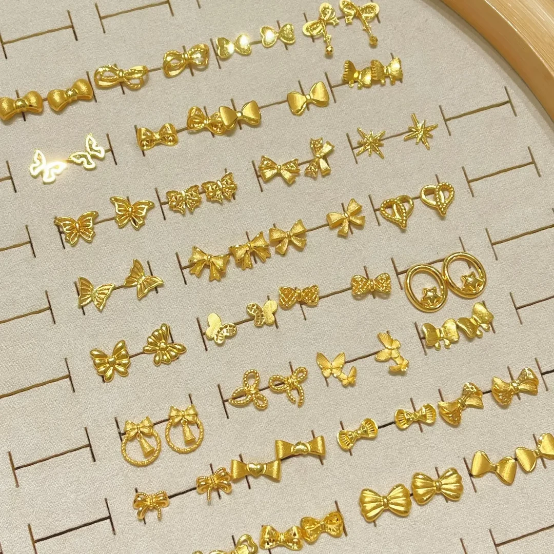 合金耳饰 【亿鑫甄选】合金耳钉黄金平替时尚饰品