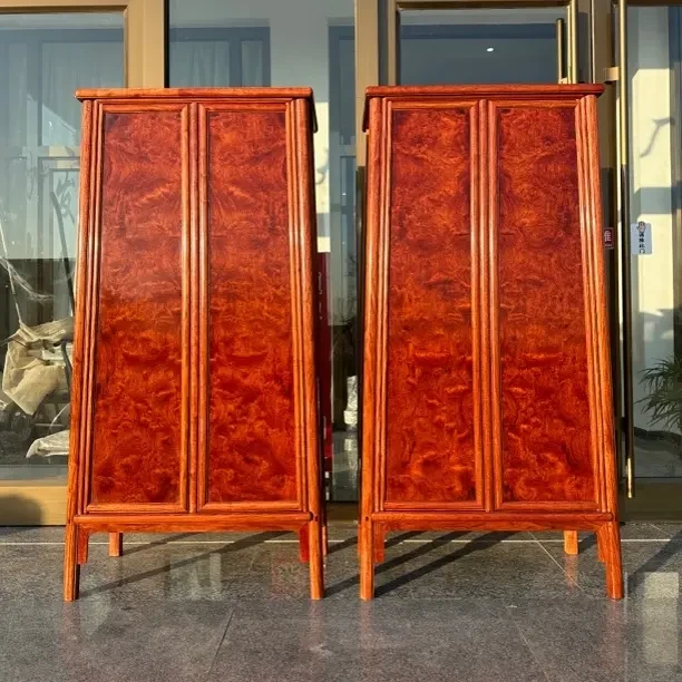 中式禅意圆角柜用于茶叶收纳及玄关书房置物家具