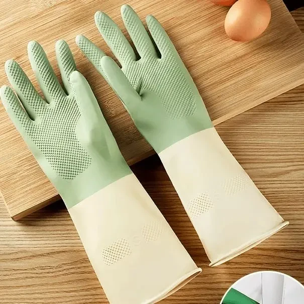 家务防水洗碗手套耐用厨房刷锅洗菜加厚男女家用清洁家用橡胶神器