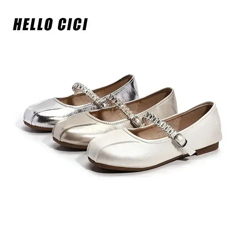 【运费补贴】夏季新款真皮圆头橡胶舒适百搭浅口玛丽珍一字带Z803