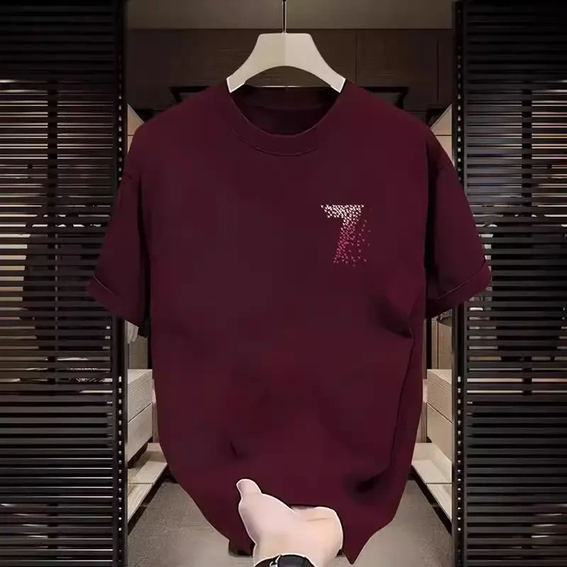 仓石一树痞帅7字短袖T恤青年男夏季新款ins潮牌街头宽松百搭上衣