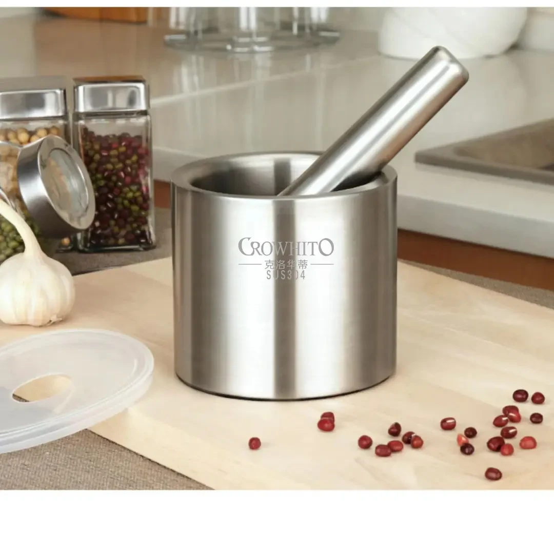 【漫姐工厂】不锈钢直型捣蒜器手动家用研磨压蒜蓉捣老式