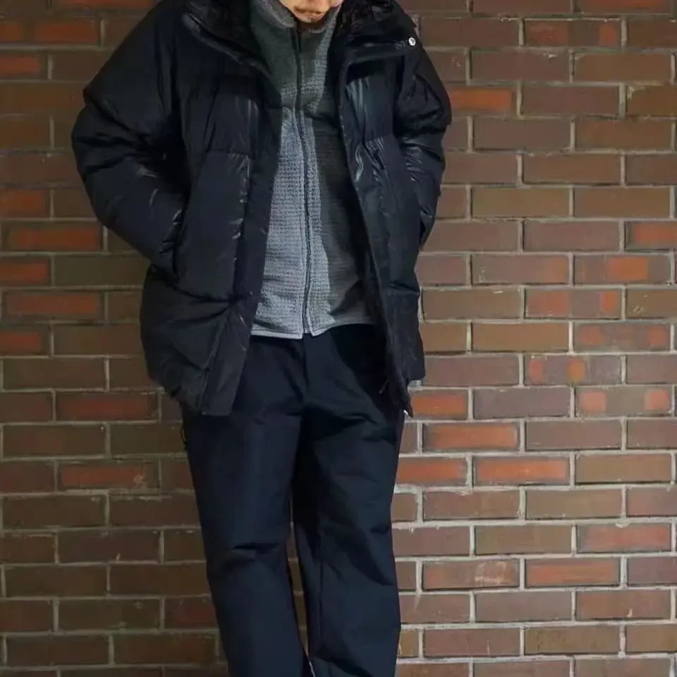 【出口日单】男女同款中长款极寒加厚羽绒服保暖外套，充绒量400+克