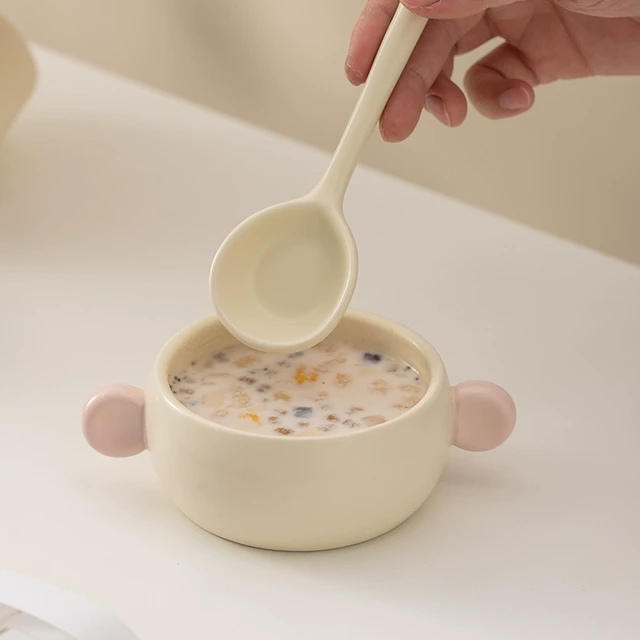 源头好货网红早餐一人食餐具奶油系分格餐盘高颜值陶瓷餐具沙拉碗