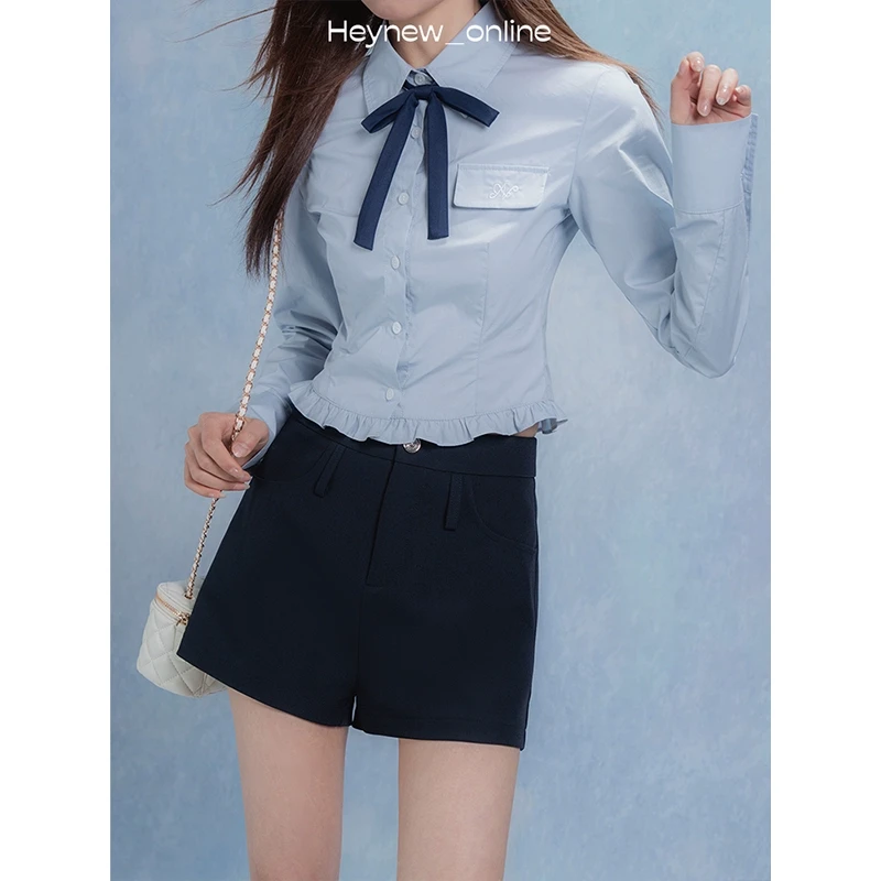 【年底宠粉福利】配领结衬衫短裤两件套-4C493