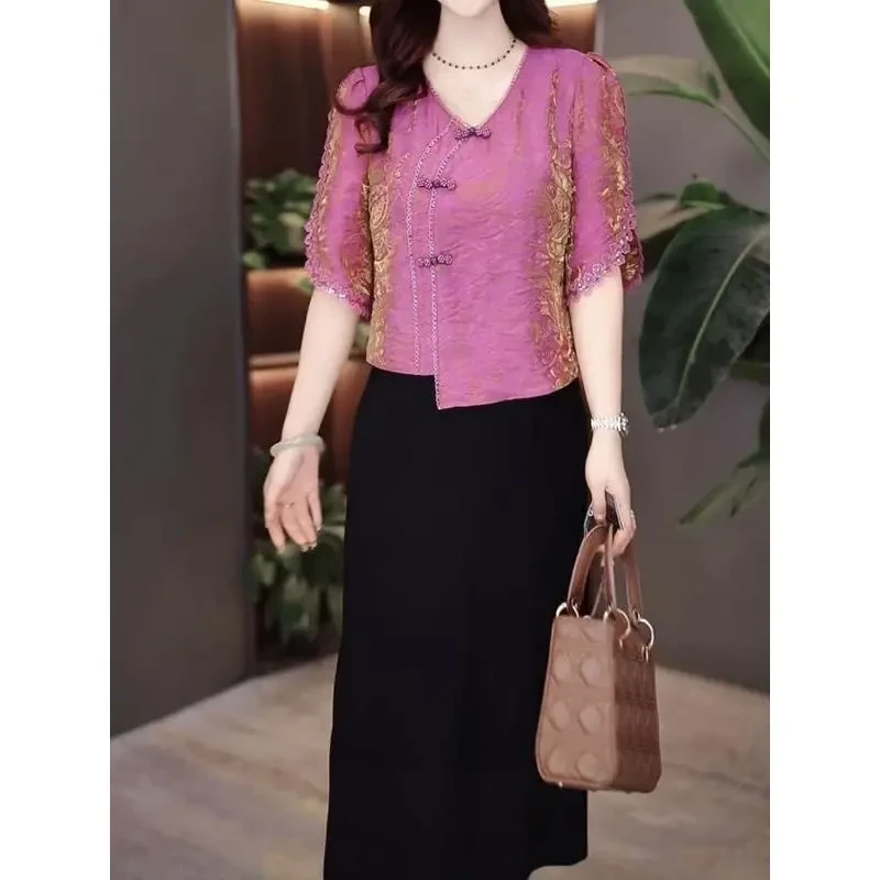 高档时尚洋气假两件礼服裙2025夏季新款轻奢减龄修身显瘦连衣裙女