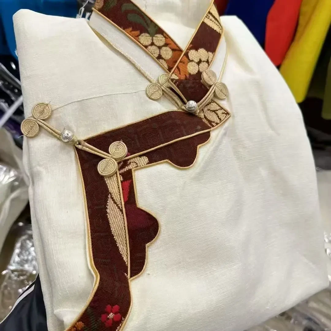 布热女士衬衣藏式设计修身百搭舞蹈服